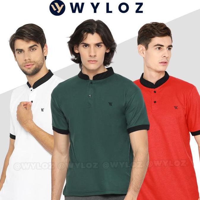 Cadeho Wyloz Baju Kaos Polo Shirt Shanghai Kerah Sanghai Distro Jumbo Big Size Pendek Cowok Laki Pri