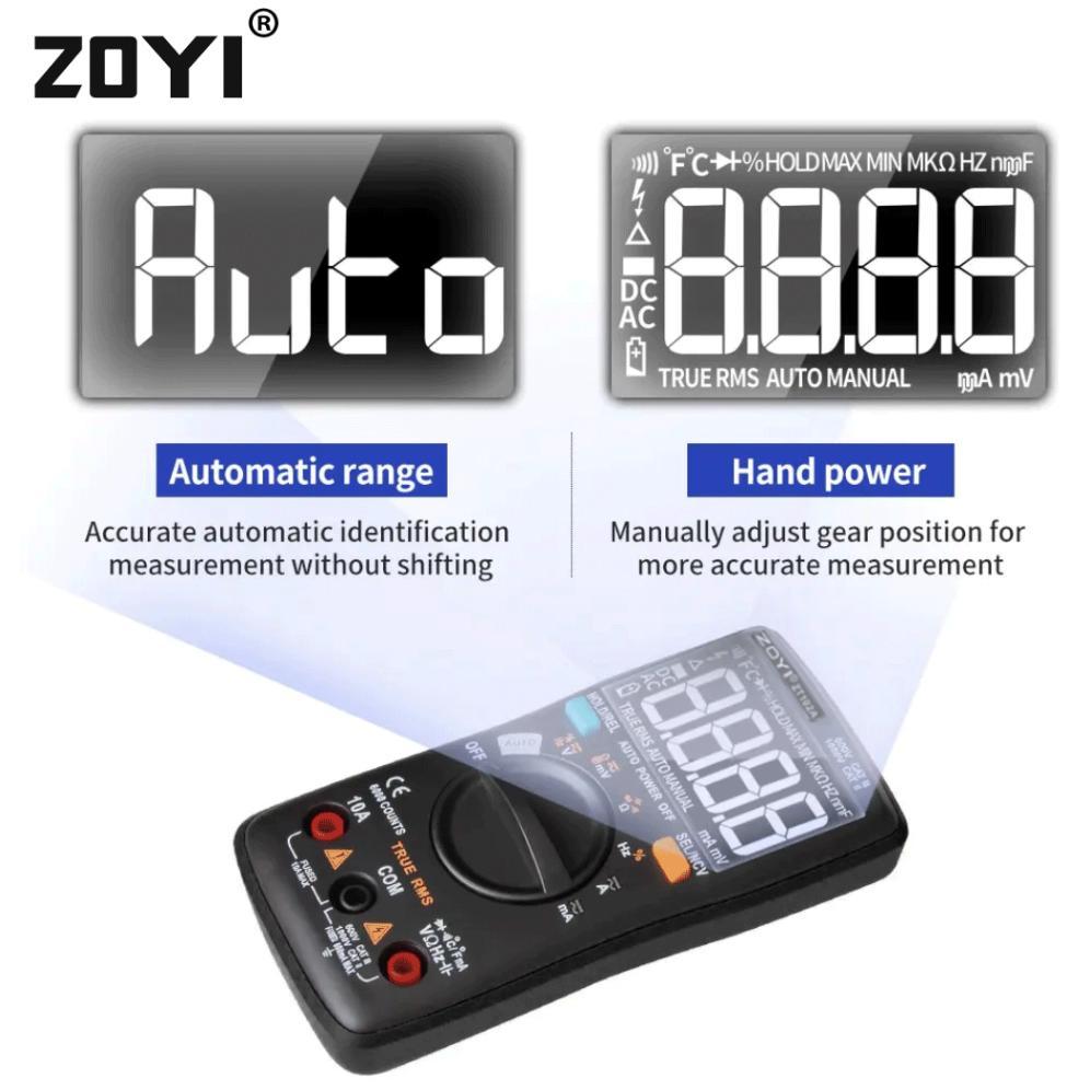 ZOYI ZT102A Upgrade Auto Multimeter Digital Avometer Multitester NCV Original Protect