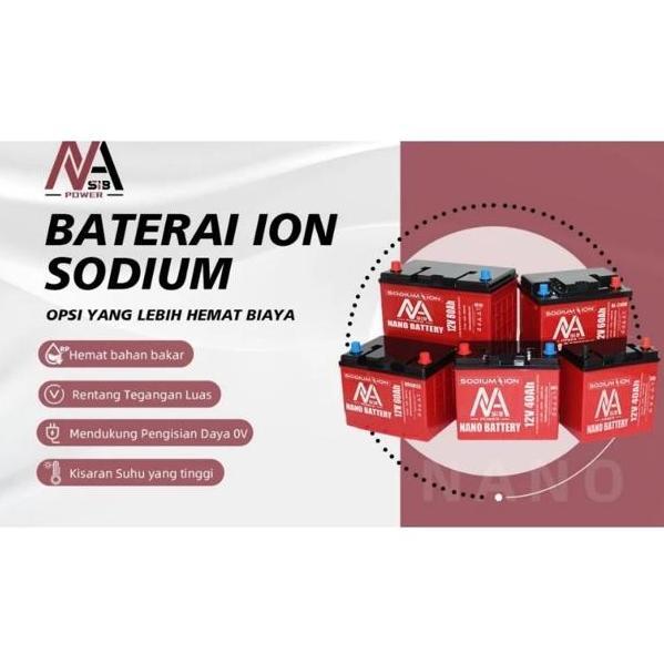 Aki Motor Sodium ion NANO BATTERY / Kwalitas di atas Aki Lithium / Aki motor / Aki Motor Sodium / Ac
