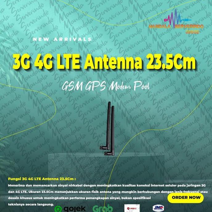 3G 4G LTE Antenna 23.5Cm SMA Male GSM GPS Modem Pool Murah