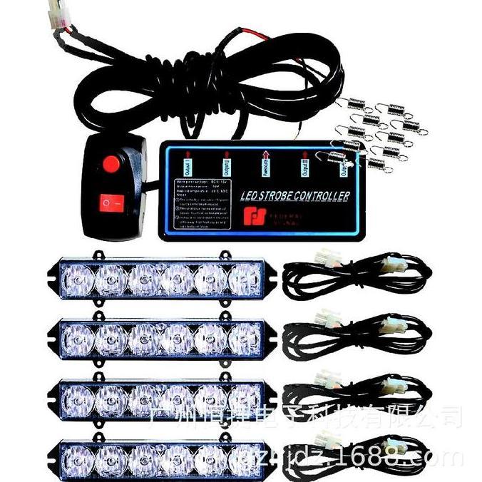 DIREWOLF Strobo led 4kotak 6led 4-6H split