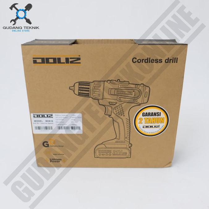 ARURU Bor Cordless Doliz BD616 16V - Mesin Bor Baterai 16 volt Doliz BD 616