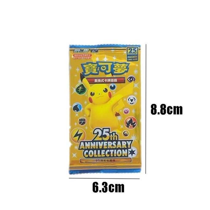 CHALK 25th Anniversary  Pokemon Card Kartu Pokemon Booster Pack Anniversary Collection