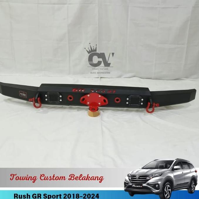 Limited, Towing Besi Pelindung Bumper Belakang Model Custom Mobil Rush Gr Sport 2018 - 2025