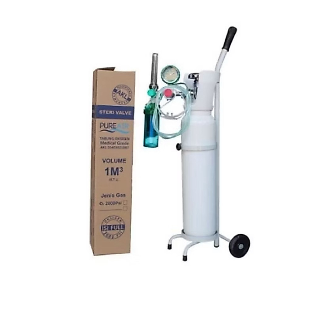 tabung oxigen 1m3 paket lengkap/ tabung oxigen komplit. untuk oxigen pake expedisi J&T tidak bisa y 