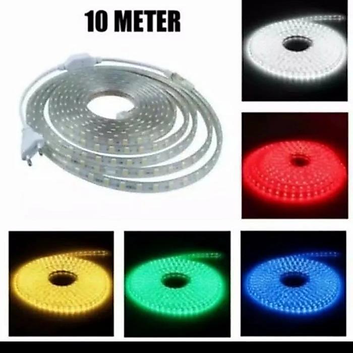 lampu selang led strip outdoor bulat paket 10m 10 m led hias pohon