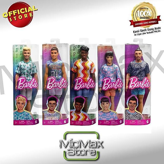 [MIND] Boneka mattel Barbie Ken Fashionistas ken Mainan Original Asli