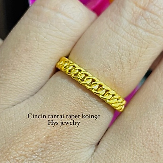 Cincin Rantai Rapet Koin91