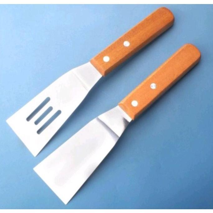 [ VICARA ] Lisse Shovel Spatula Sutil Kape Martabak Pizza Steak Frying Teppanyaki