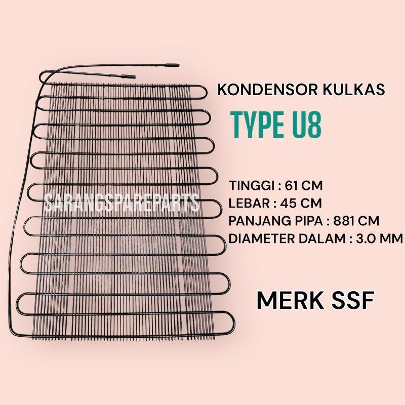 Kondensor Kulkas 6U 8U 10U 12U / Kondensor Kulkas Umum U6 U8 U10 U12 / Condensor Kulkas / Kondensor 
