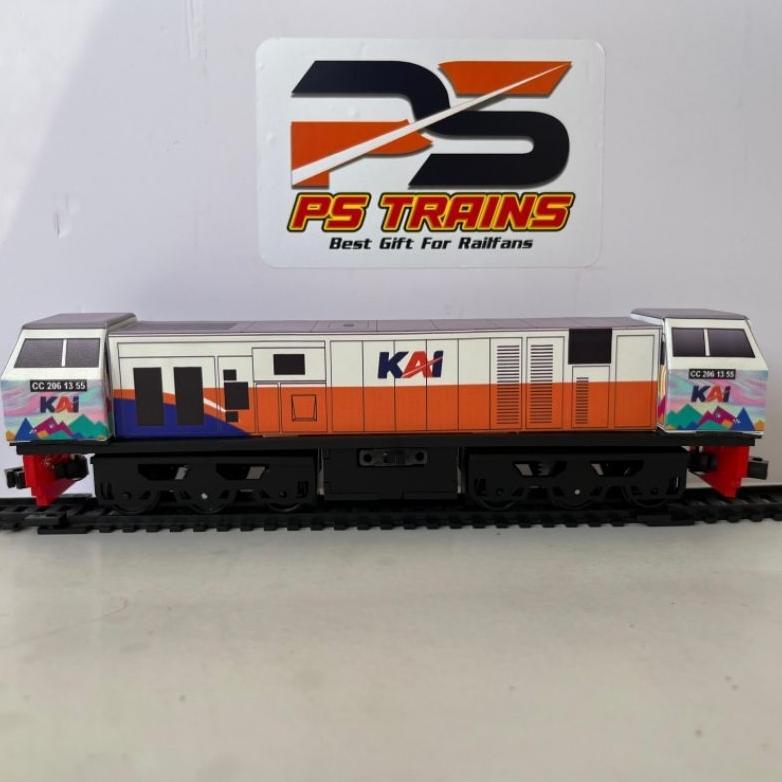 [NEW] [ MODE CHARGER ] DOUBLE DINAMO MAINAN LOKOMOTIF KERETA API INDONESIA CC206 HUT KAI 77 NEW GENE