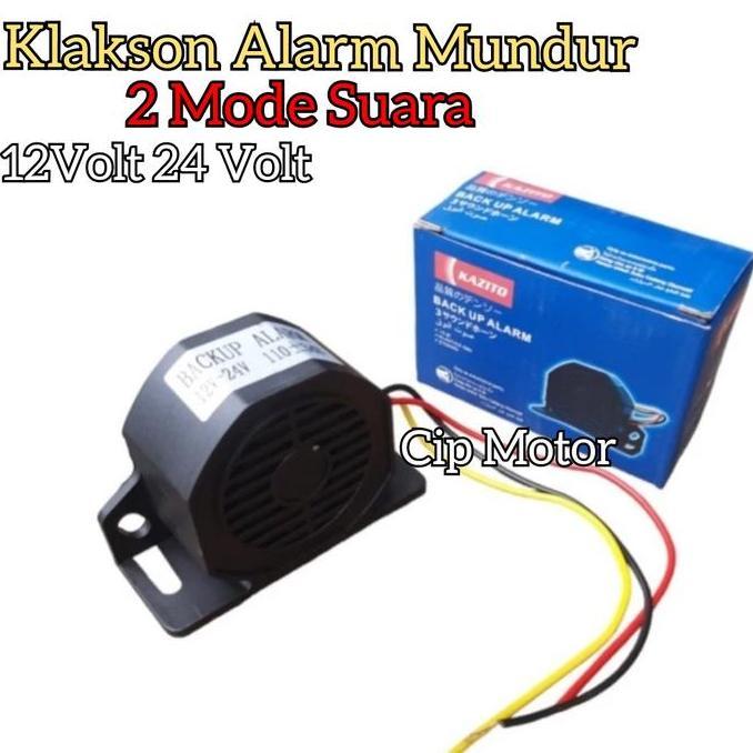 Terlaris, Klakson Alarm Mundur 2 Suara 12 Volt 24 Volt Mobil Truk Rem Motor