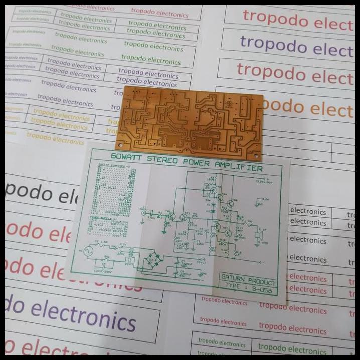 DISKON PCB POWER AMPLIFIER 60 WATT STEREO 
