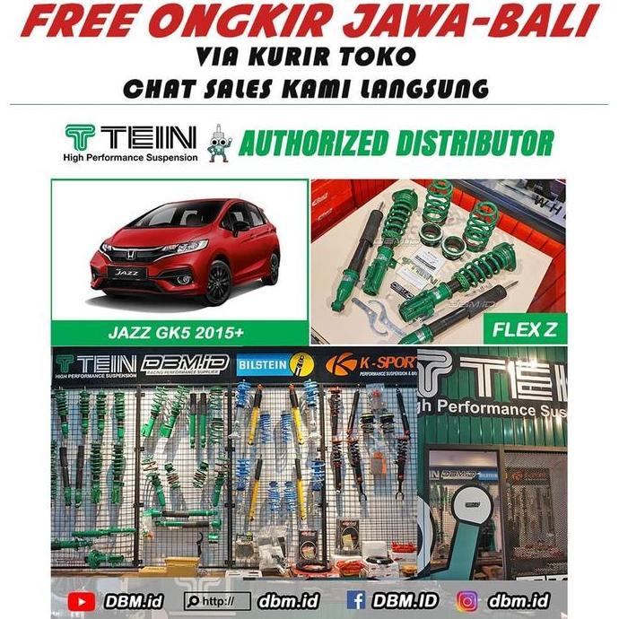 TERBARU - Tein Coilover type Flex Z Honda Jazz GK5 2015