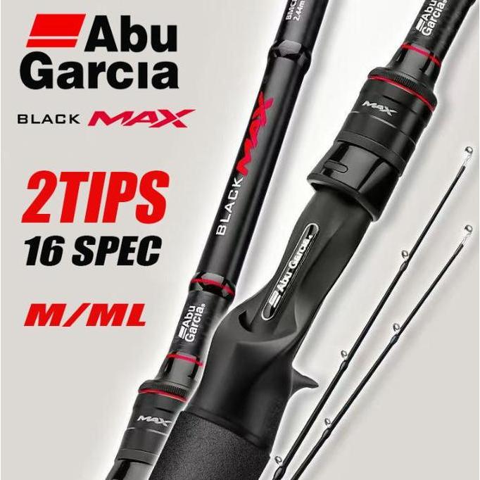 [ RESTOCK TIDAK PO ] [ORIGINAL] Joran Abu Garcia Black Max New 2024 2 tips (2 Top section), Black Ma