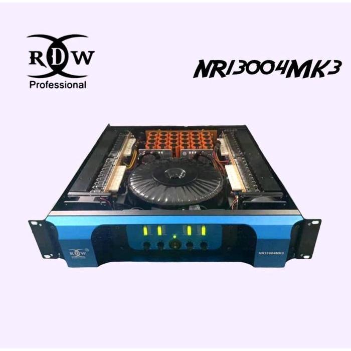 POWER AMPLIFIER RDW NR 13004 MK3 NR 13004MK3 NR13004 CLASS H 4 CHANNEL ORIGINAL DAN TERPERCAYA
