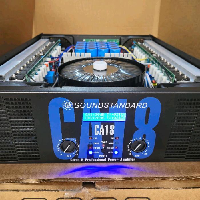 POWER AMPLIFIER CA18 SOUNDSTANDARD CA 18 SOUNDSTANDAR NEW ADA LAYAR LED BODY PANJANG 4 KIPAS ORIGINA