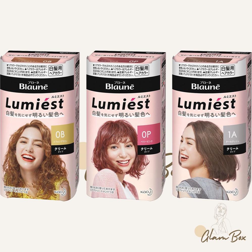 Liese Blaune Lumiest Cover Gray Hair Color (Penutup Uban) Semir Rambut Cat rambut