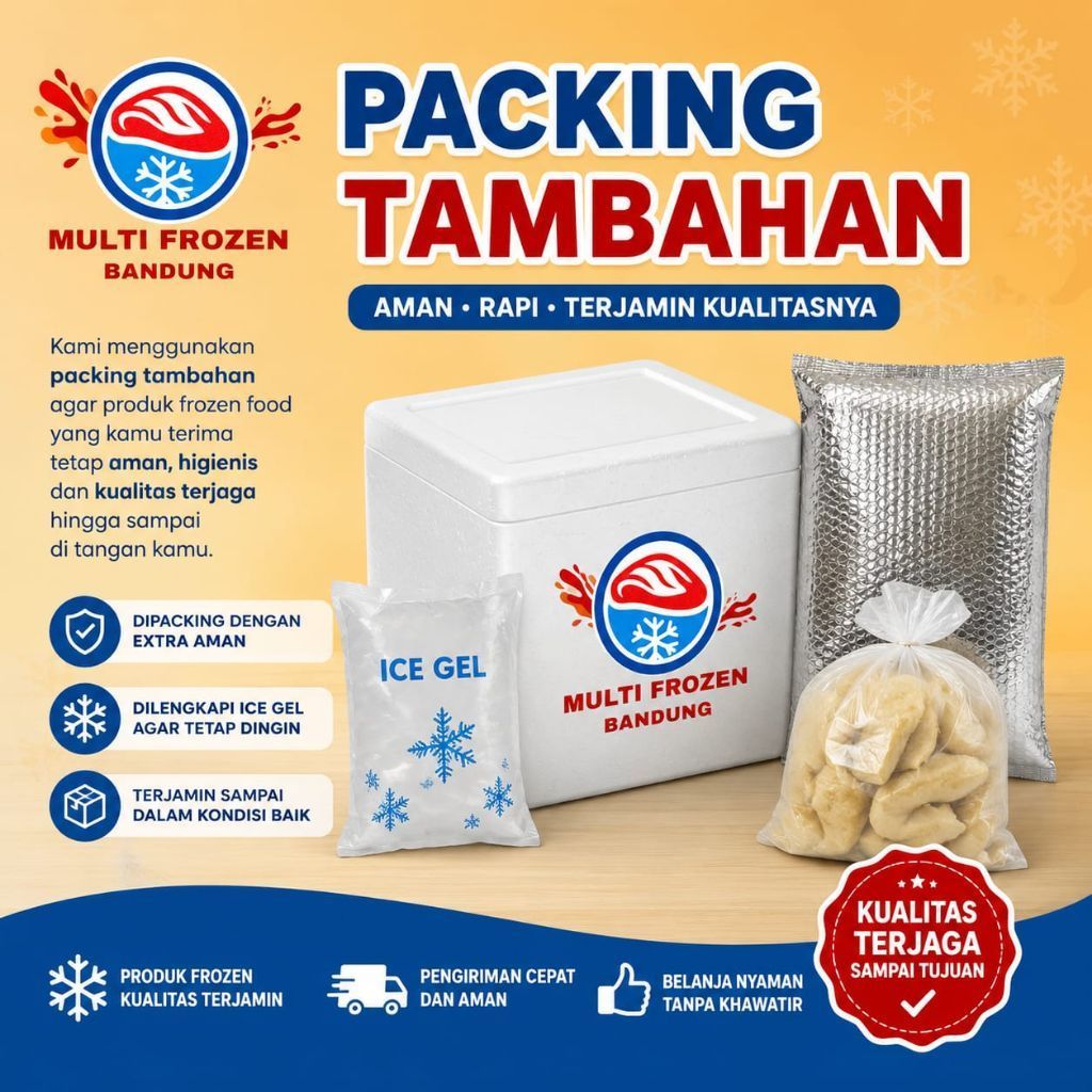 Packing Tambahan Frozen Food | Ice Gel + Thermal Bag + Box Styrofoam | Menjaga Produk Tetap Dingin