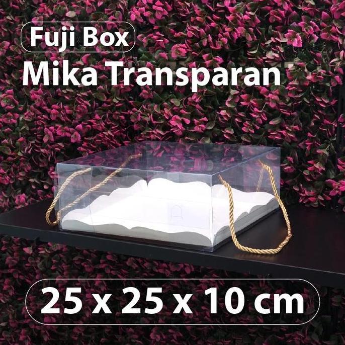 BOX DESSERT KUE, PUDING / BOX MIKA DENGAN TALI