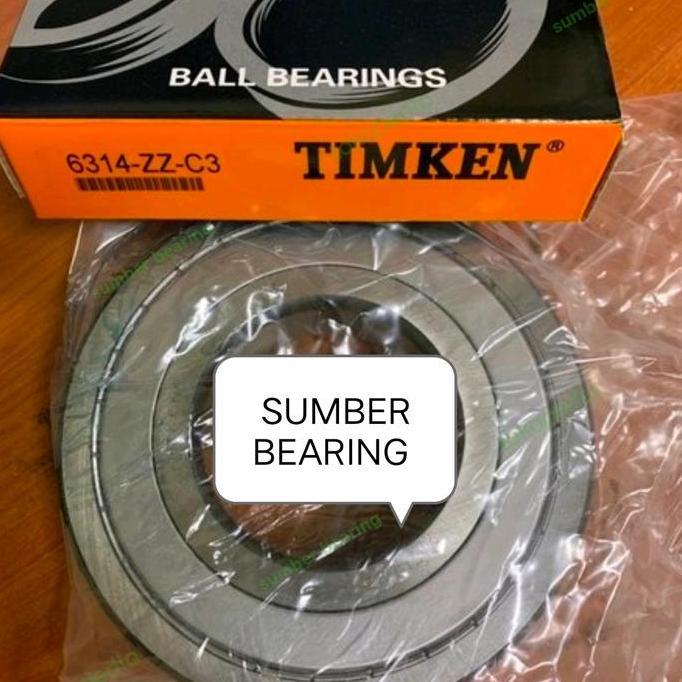 Ball Bearing 6314 ZZ C3 / 6314 -zz-c3 merk TIMKEN