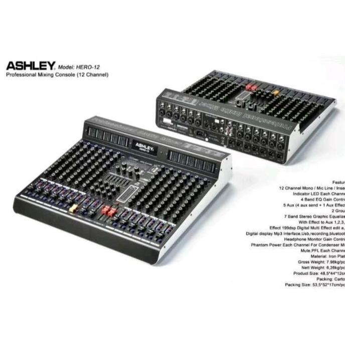 Myus- Mixer Audio Ashley 12 Channel Ashley Hero 12 Hero12