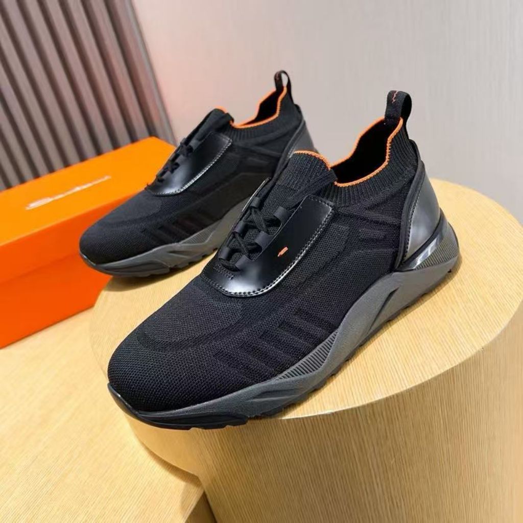 Sepatu Pria Sneaker Slip on Santoni