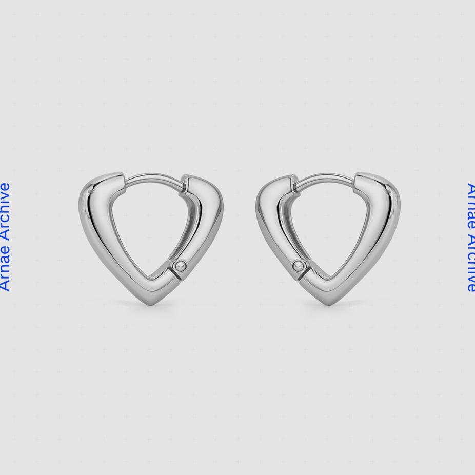 Arnae Archive Vea Hoop Earrings Anting Hoop Unisex Premium Stainless Steel Anti Karat