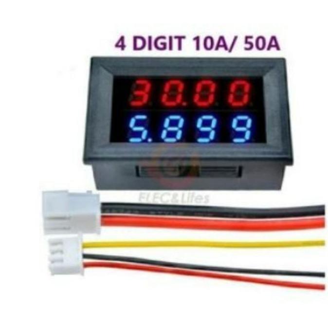 DIGITAL VOLT AMPERE METER 10A 50A 100A 200A 300A 4DIGIT DC 0-100V ITEBND