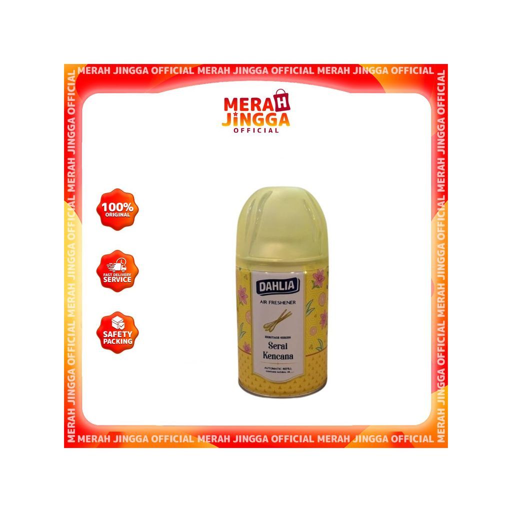 Dahlia Air Freshener Automatic Refill Heritage Series Serai Kencana 225ml | Merah Jingga Official