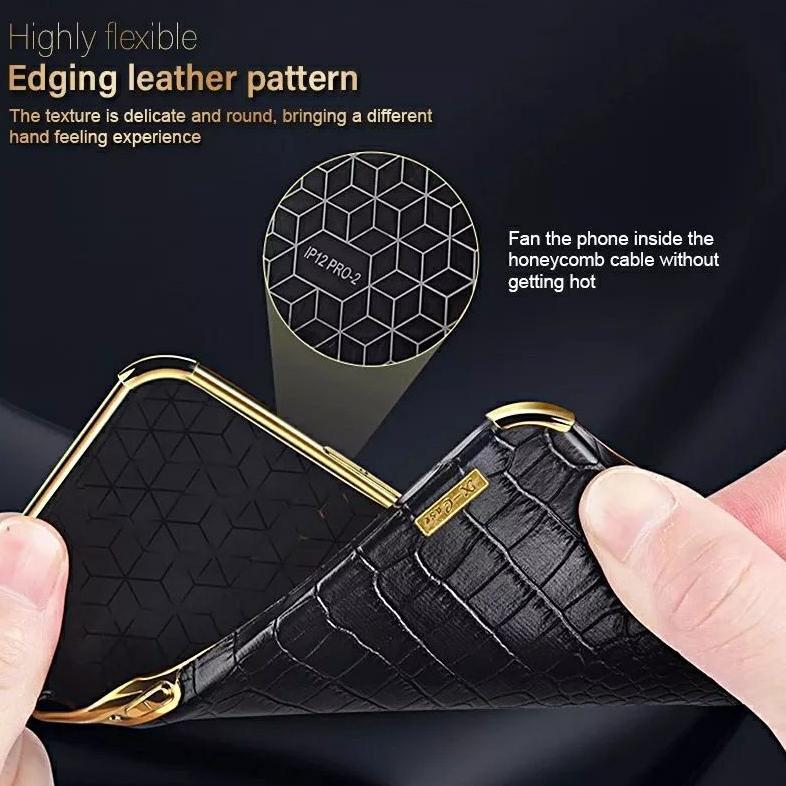 Crocodile Pattern Leather Soft Case Samsung Galaxy S21 FE S21FE SamsungS21FE 5G Softcase Casing HP K
