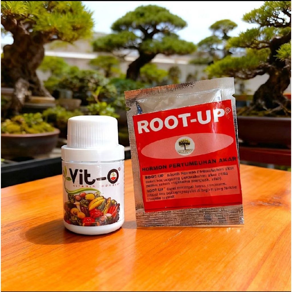 Paket 2 Pcs Vit-O & Root Up Sachet - Suplemen Nutrisi Organik + Penumbuh Akar Cepat Untuk Repotting 