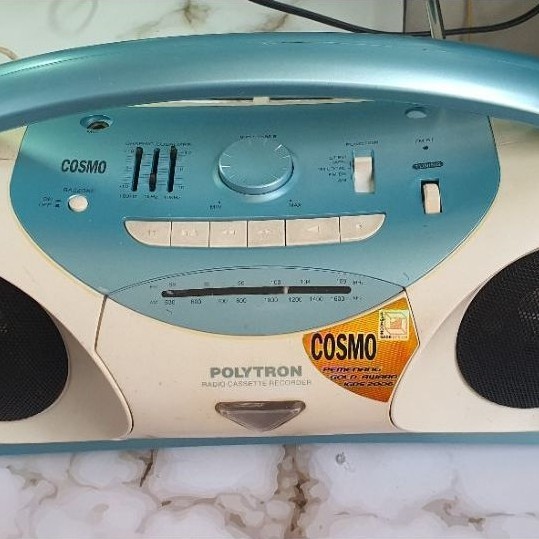 Radio kaset POLYTRON Mini Compo COSMO PSC 200C, second (wajib baca deskripsi)