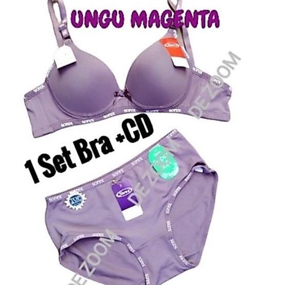 Bh Sorex Bra Set (1Set)Cup B Dan Cup C Tanpa Kawat Casual Style Bra