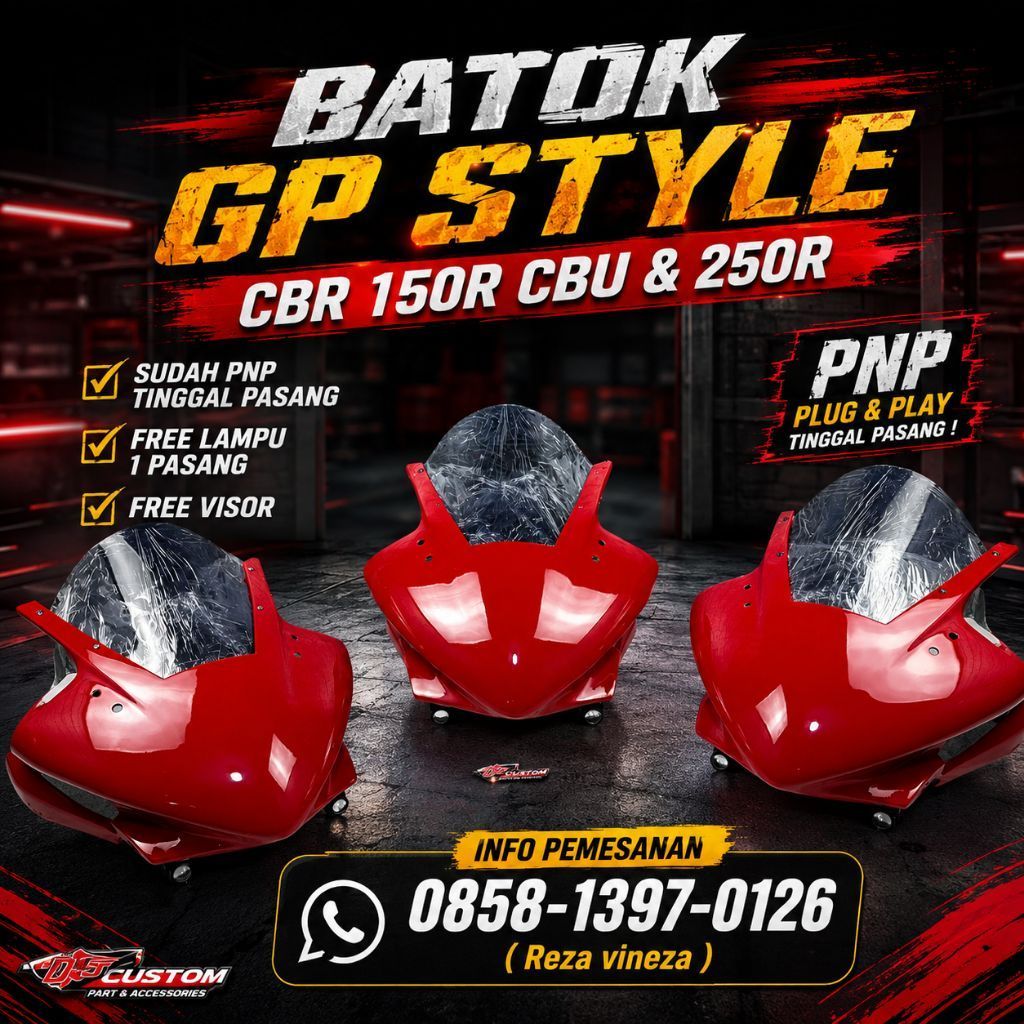 BATOK BALAP CBR 150 DAN CBR 250R CBU (HARGA TERSEBUT POLOSAN BUKAN REPSOL)