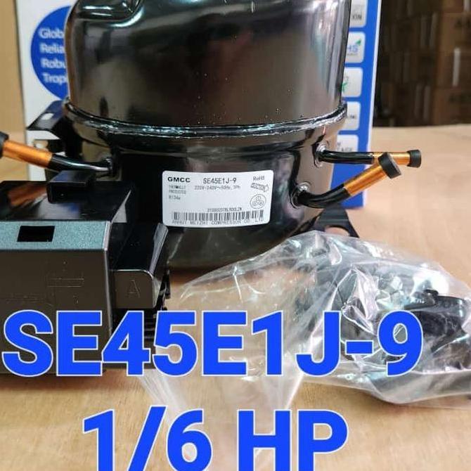 KOMPRESOR KULKAS 2 PINTU SHARP ORIGINAL GMCC SE45E1J-9ORIGINAL 1/6 ORI NEBU