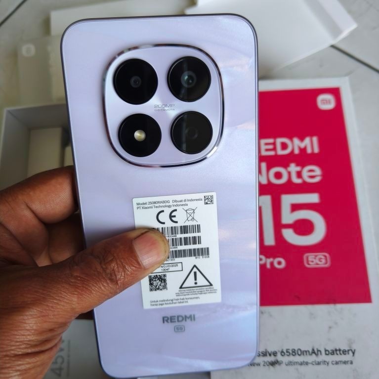Redmi not 15 pro 5G 12/512 second fulset original mulus like new