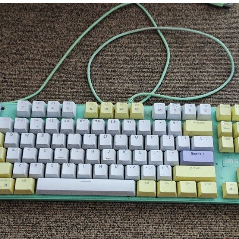Keyboard Gaming DA Meca Fighter S Melon Coco TKL Mechanical Bekas Mulus