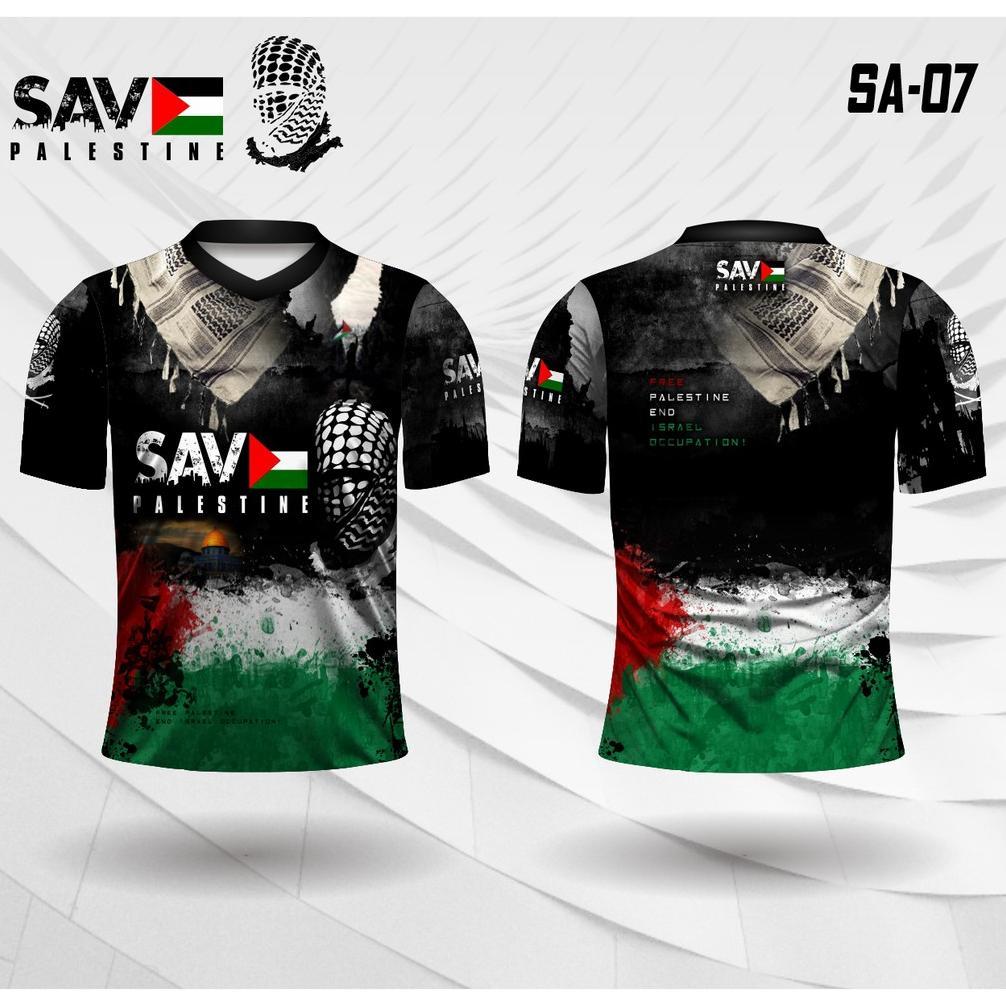 [GARDHA] Jersey free palestine end israel occupation kaos save palestina baju islami