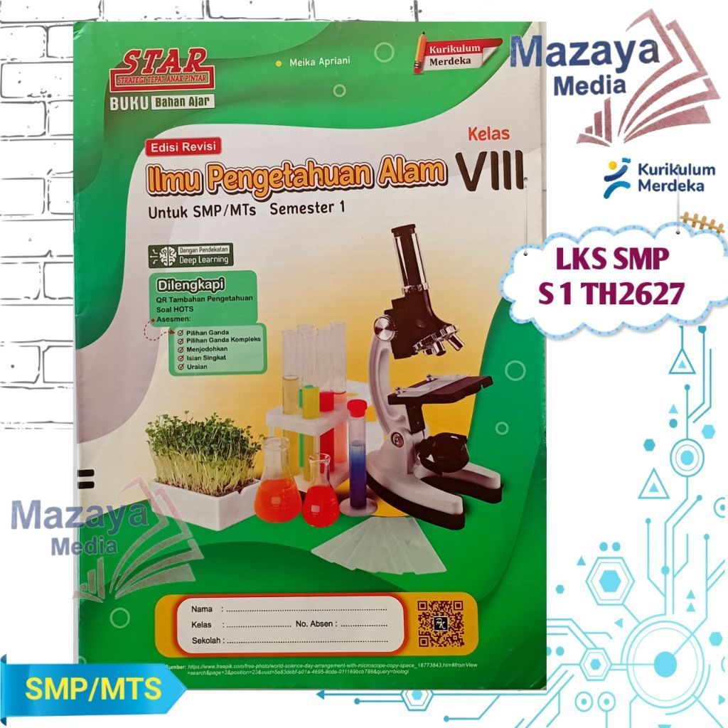 LKS STAR IPA SMP KELAS 8 SEMESTER 1 KURIKULUM MERDEKA DEEP LEARNING 2026