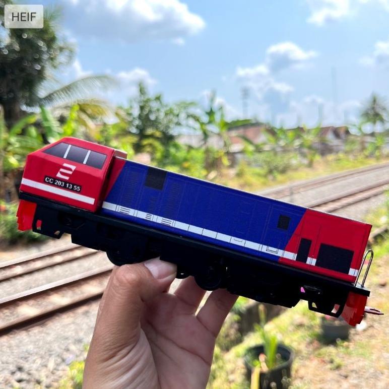 [NEW] Mainan Kereta Api, LOKOMOTIF Akrilik CC201 PERUMKA