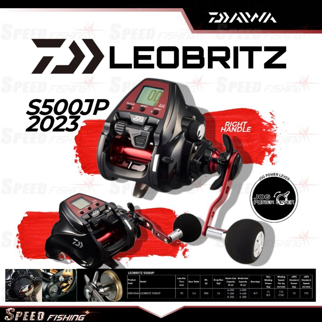 Reel Pancing Daiwa Leobritz S500JP 400J Left Right Electric Reel Daiwa Overhead