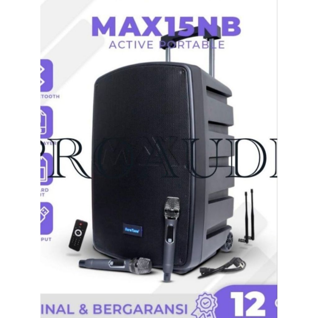 Speaker BareTone Max 15NB 800 WAT Speaker Baretone 15 inchi
