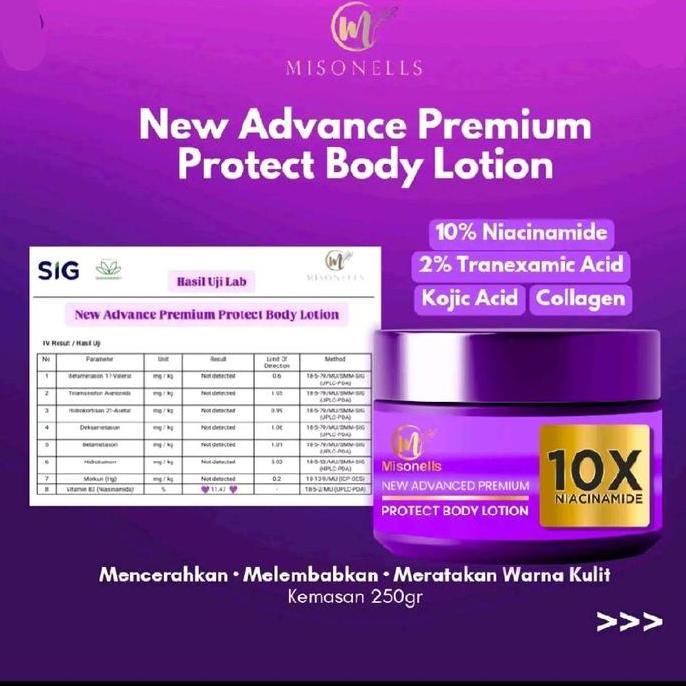 NEW ADVANCED PREMIUM PROTECT BODY LOTION Hb Dosting Ungu BPOM 250ml