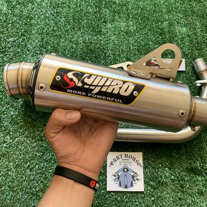 knalpot shijiro vespa M3 inlet 38