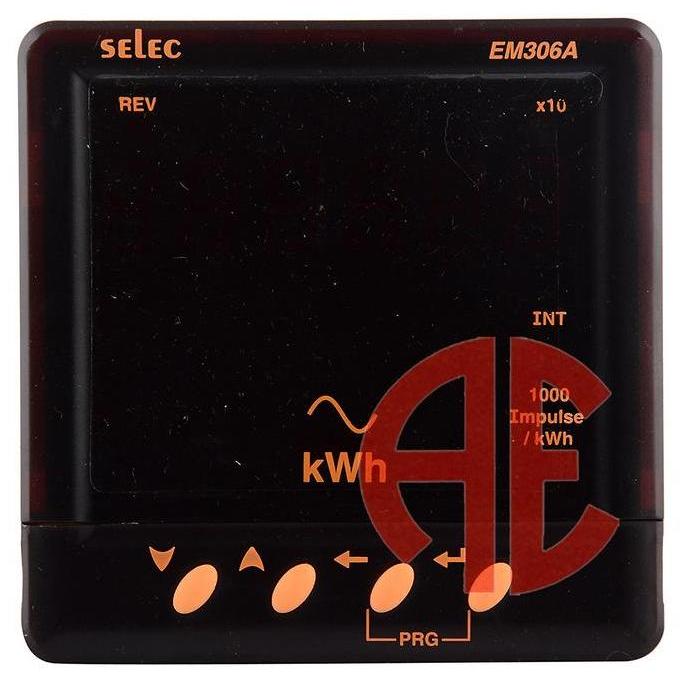 Digital Panel Energy Meter Kwh Em306-A Selec 1P
