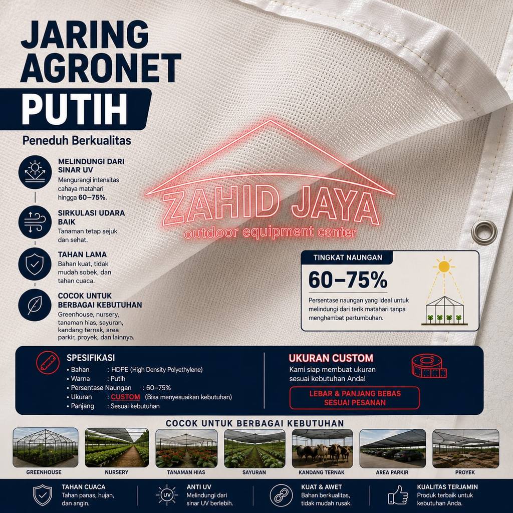 Paranet putih/hitam (Agronet)
