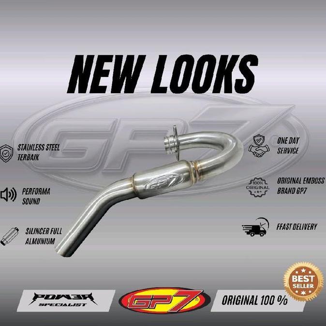 GP7 TEKKEN BLACK CARBON STANDAR  Knalpot