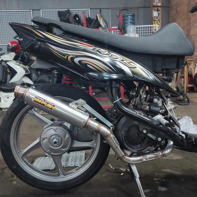Knalpot Empush Racing Exhaust Yamaha Mio type M3 Model FFA