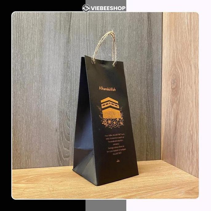 Anekatas- ( Isi 50 Biji ) Paper Bag Haji Umroh Elegan Packing Paper Souvenir Haji Umroh Paper Bag Ha